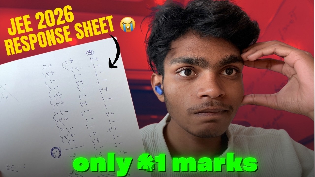Reality Hit Hard… JEE Mains 2026 Final Marks 😶