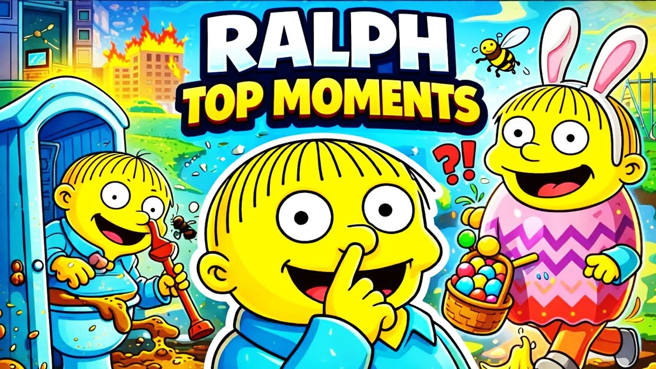 Ralph Wiggum Best Moments ! 😭           #thesimpsons #ralphwiggum #brorankingz #viralvideo