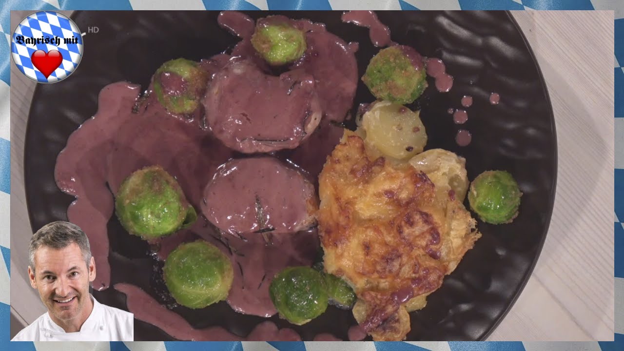 Christian Henze - Rosenkohltopf mit Filet, Rahmsauce & Kartoffel Apfel Gratin