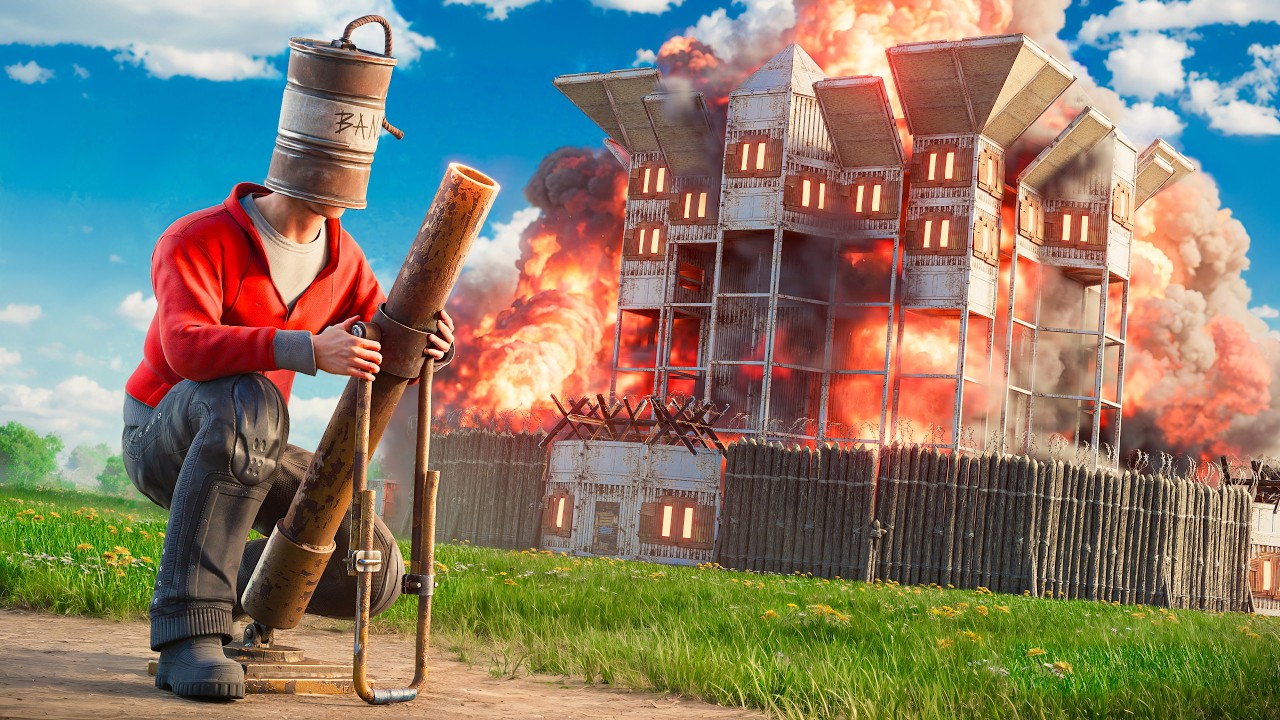 Raiding Cheaters With The New Mortar Update In Rust...