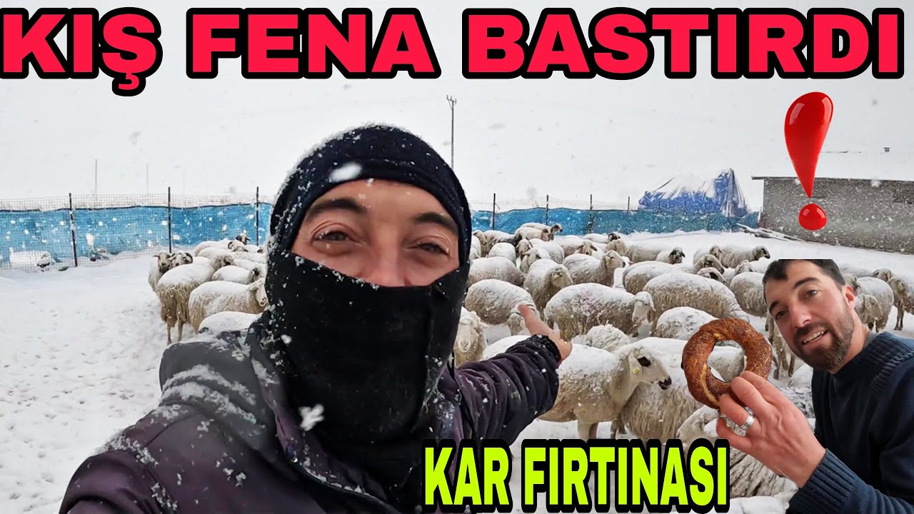KAR FIRTINASI FENA BASTIRDI~FOTOKAPANI YEMLEDİK~SİMİT VAR SİMİT