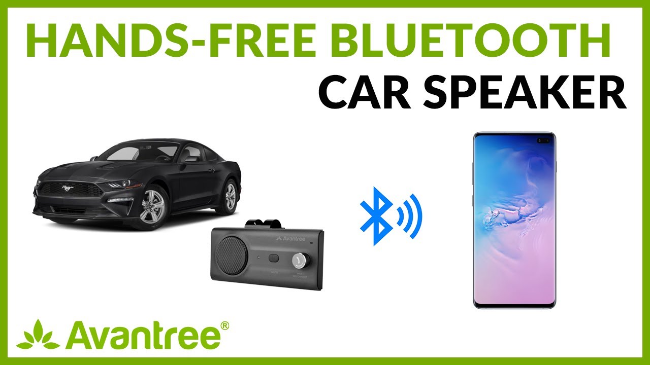 Bluetooth Hands-Free Car Speaker for iPhone & Android