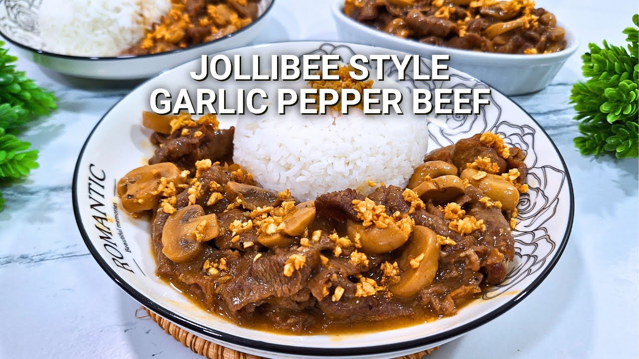 Jollibee Style Garlic Pepper Beef Recipe