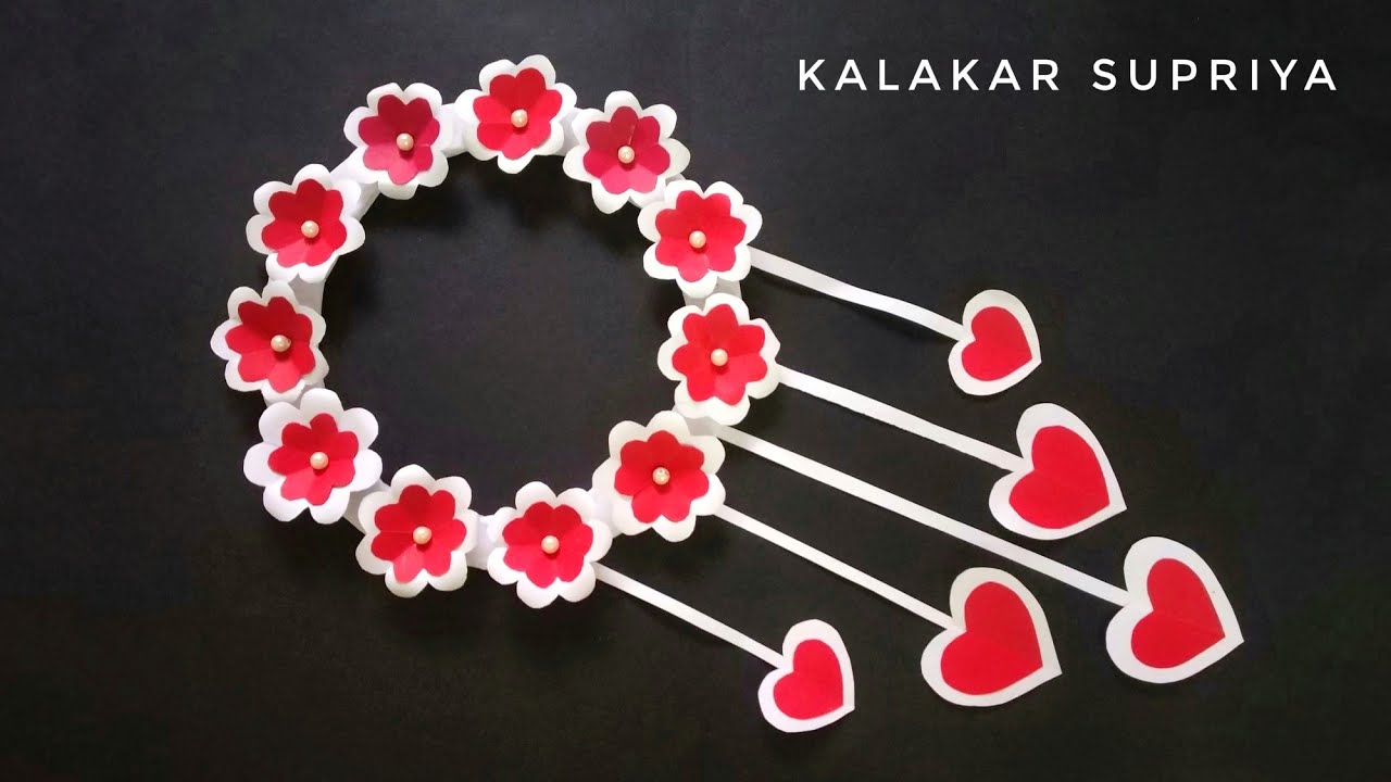 Paper Flower Wall Hanging | Easy Wall Decor Ideas |Newspaper Craft|Paper Craft Easy |Kalakar Supriya