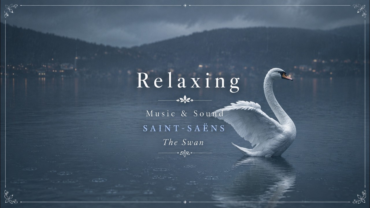 3HRS - The Swan (Saint-Saëns), Most Peaceful & Beautiful Piano Music, Relaxing Piano, Poetic, Calm