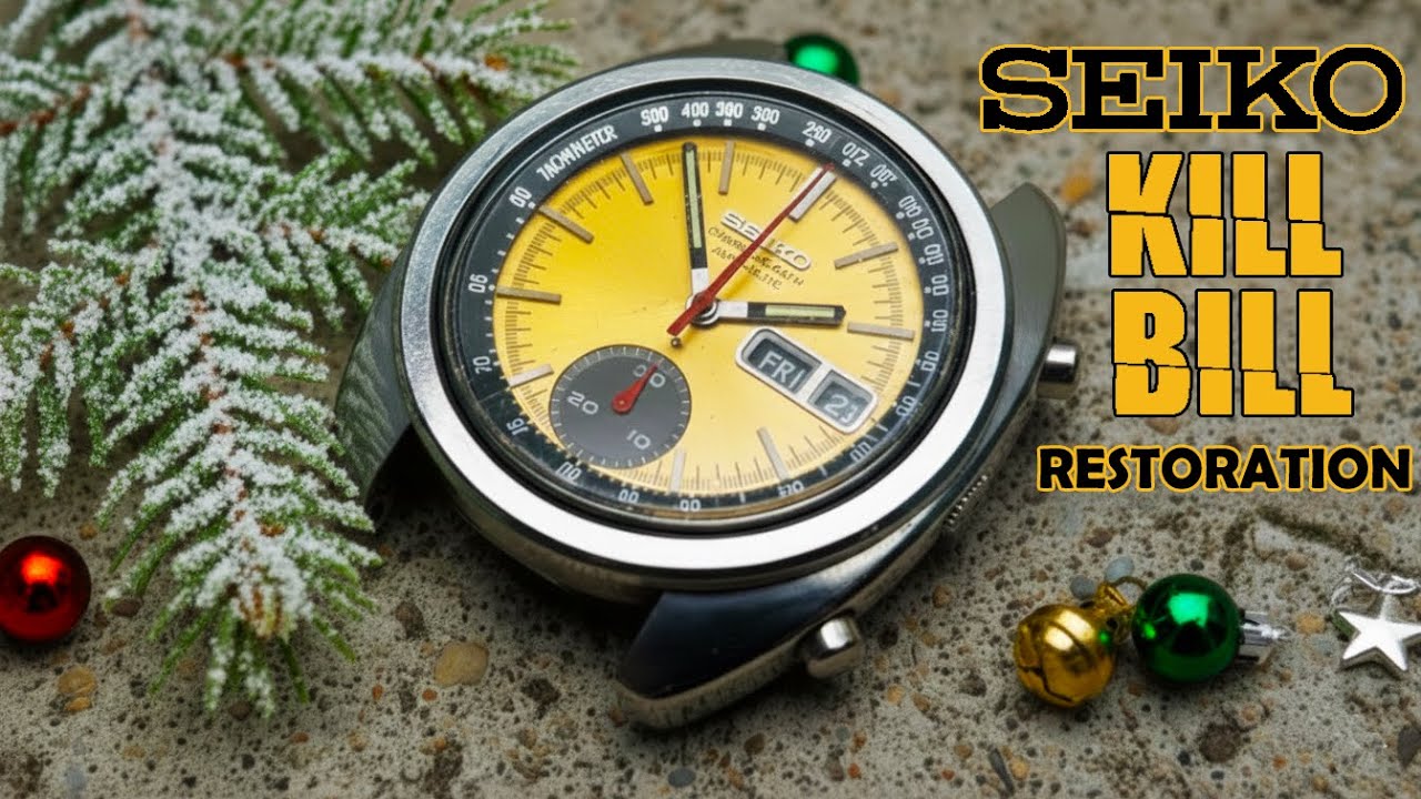 Реставрация легендарного хронографа Seiko «Kill Bill» | Калибр 6139 (икона 1970-х годов)