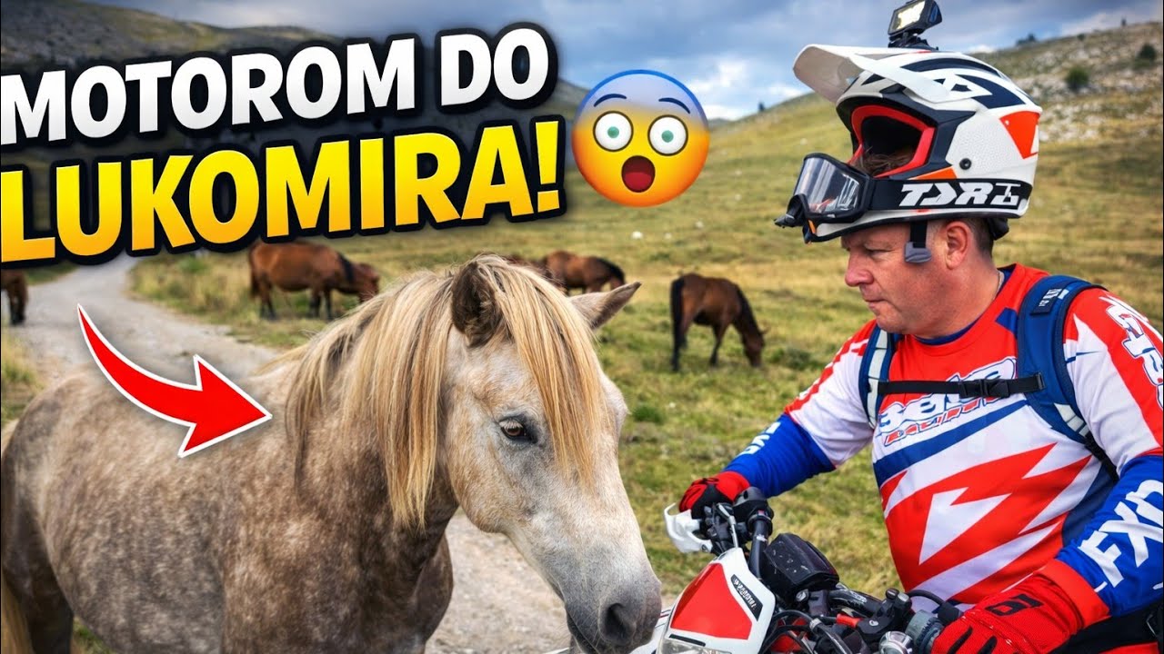 Selo Lukomir Bosna i Hercegovina Enduro vožnja BABIN do Vrh BJELAŠNICE Lukomir - Obalj Divlji konji