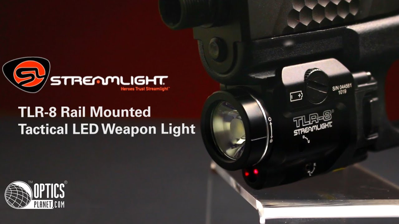 Streamlight TLR-8 Rail Mounted Tactical LED Weapon Light - OpticsPlanet.com