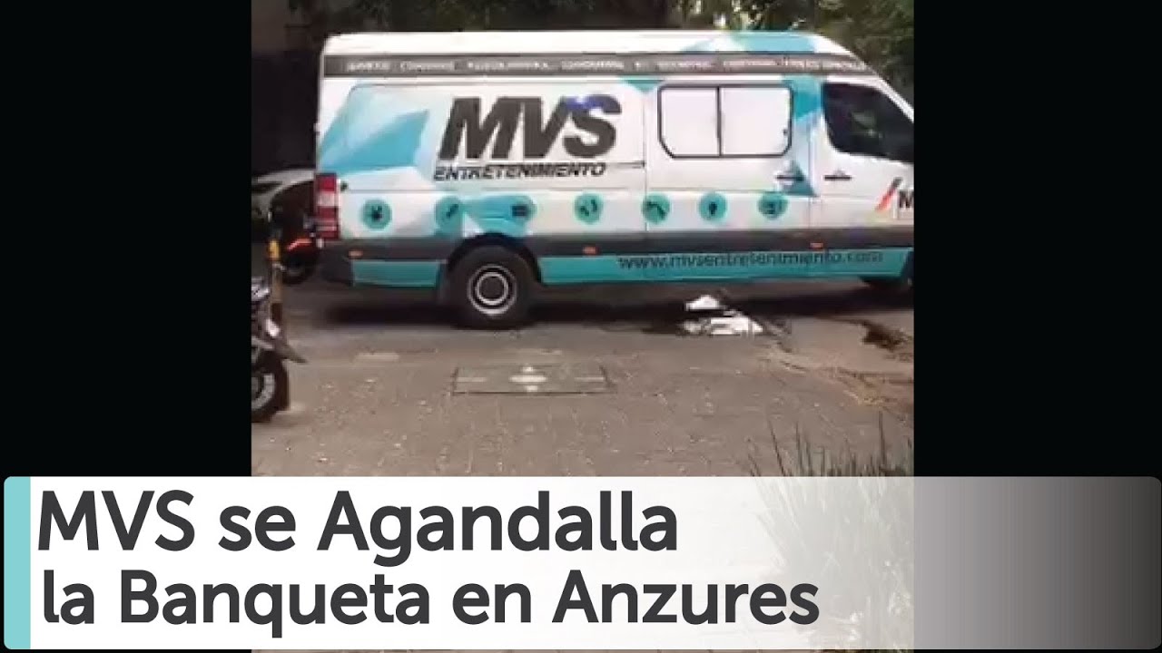MVS se Agandalla la Banqueta en Anzures. Denuncia
