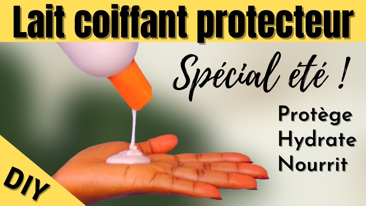 🌺78 | Lait coiffant hydratant pour protéger les cheveux des UV soleil en été (Leave-in Conditioner)