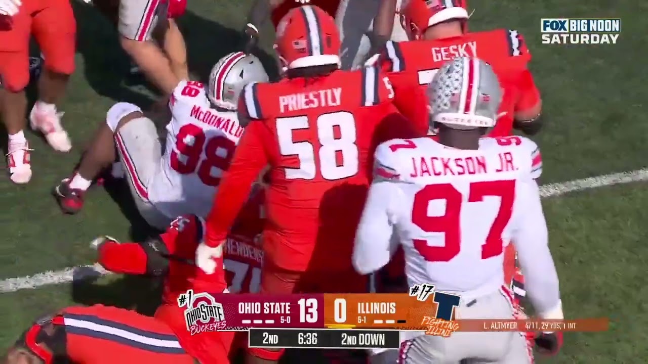 Ohio State Defense Highlights vs Illinois