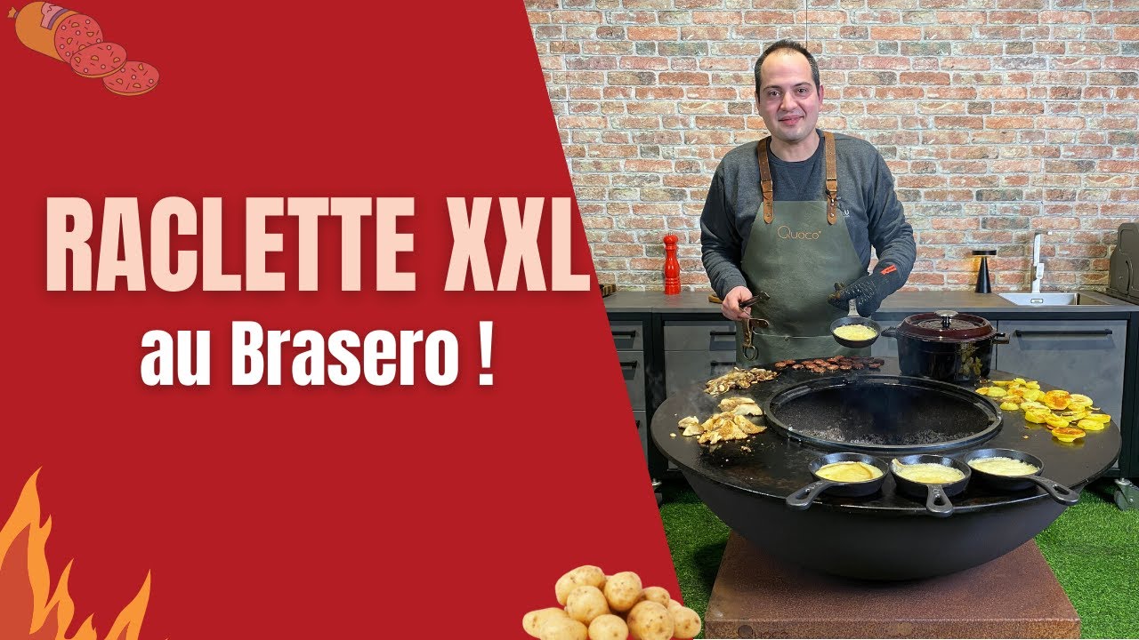 Raclette au braséro au feu de bois !