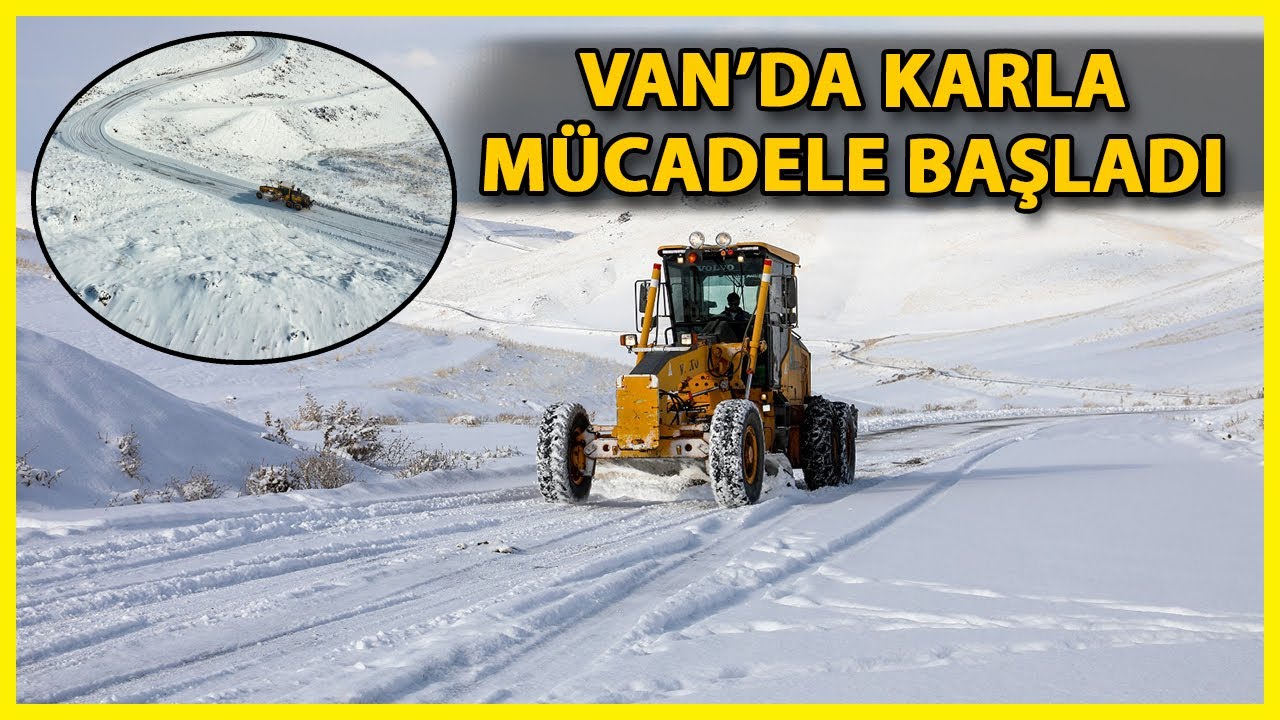 Van'da 600 Personel Ve 300 İş Makinesi İle Çalışma