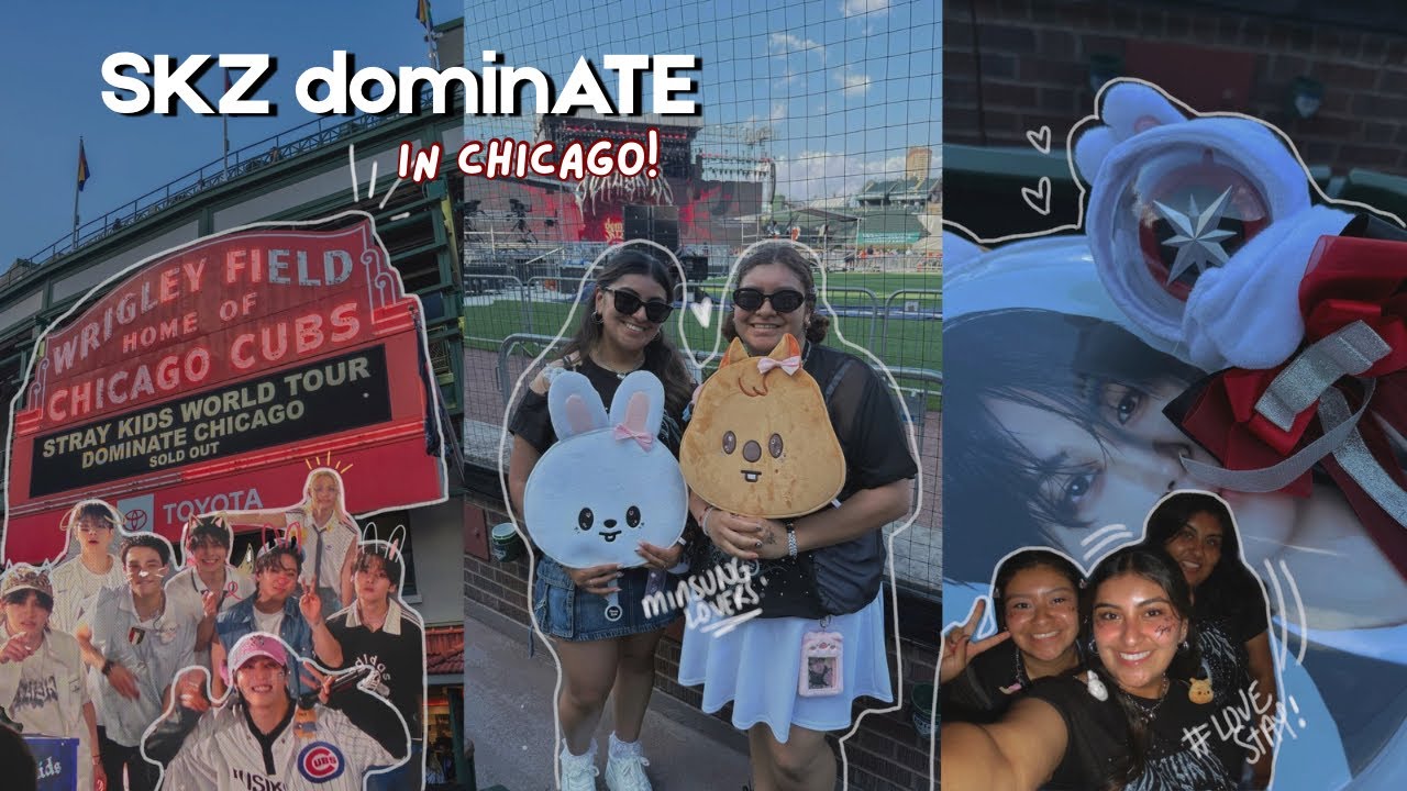 STRAY KIDS dominATE in Chicago❤️‍🔥 | concert vlog, grwm, merch haul & more!