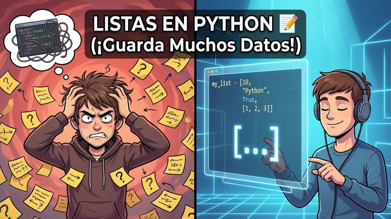 LISTAS en Python: Cómo Guardar Múltiples Datos en una Variable 📝