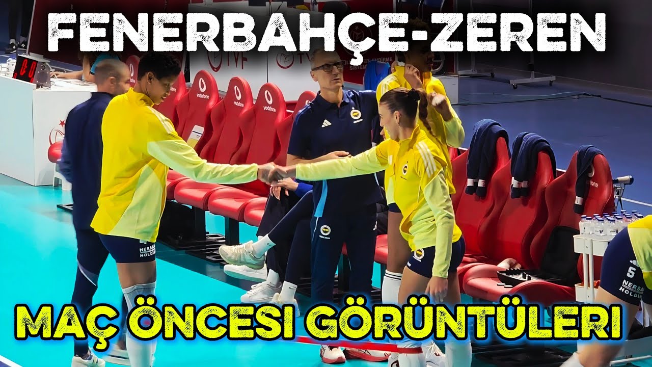 🟡Fenerbahçe-Zeren🟣 Maç Öncesi Isınma Görüntüleri #volleyball #melissavargas #fenerbahçe #warmup