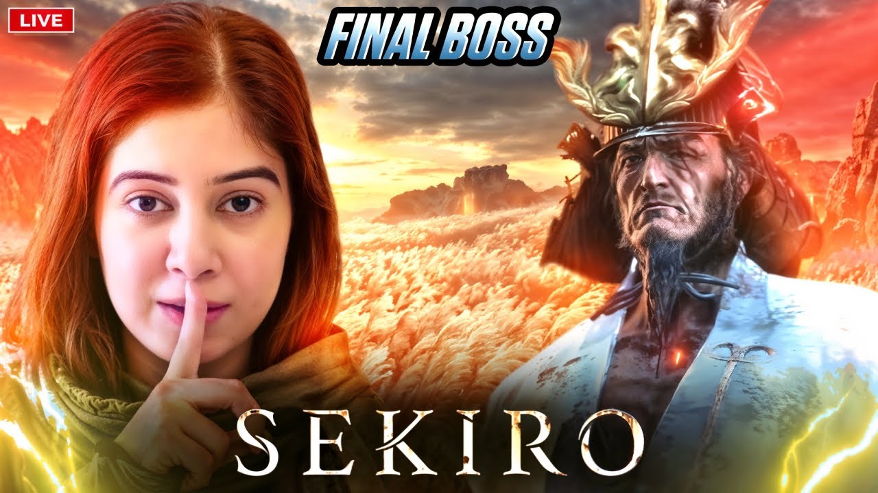 Live | Sekiro Final Boss Fight | Sword Saint using Glock 😭 | Pt. 19