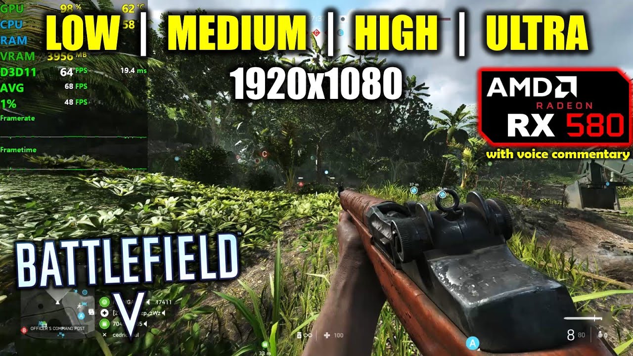 RX 580 | Battlefield 5 / V — 1080p Все настройки