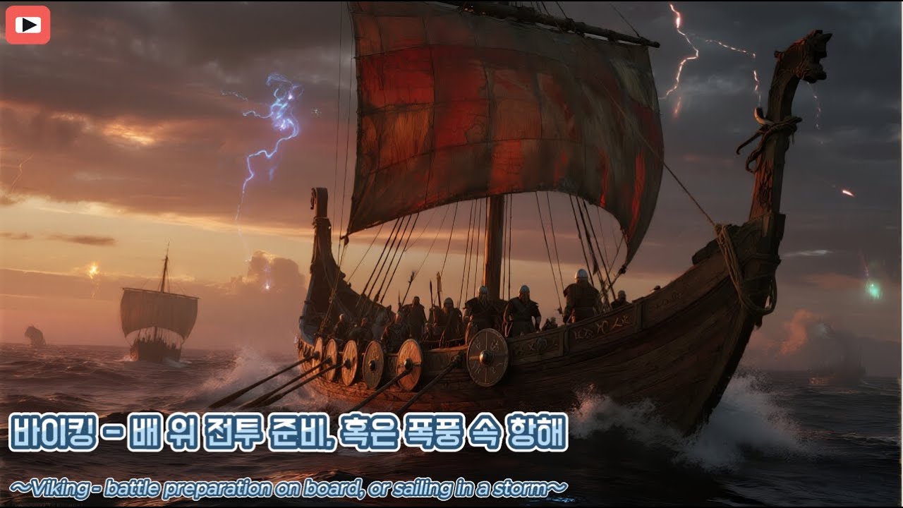 바이킹(배 위 전투 준비, 혹은 폭풍 속 항해) - 공부·휴식, 명상 | Viking - battle preparation on board, or sailing in a storm