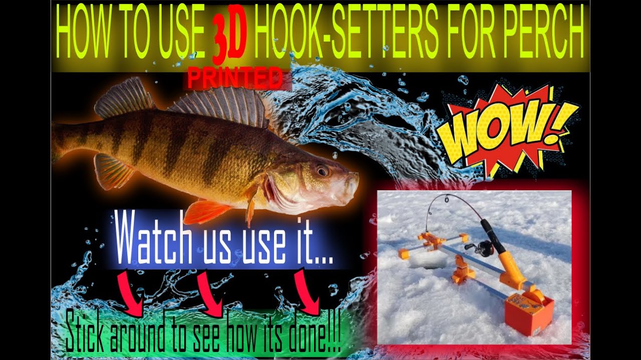 Как использовать 3D-печатный крючок для подсечки окуня 🎣🎣🎣