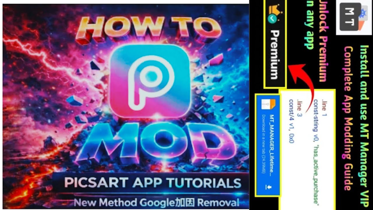 PicsArt M0D APK|HOW TO MOD PICSART  EDUCATIONAL PURPOSE|APK MOD TUTORIALS|ETICALHACKING|HW TUTORIAL 