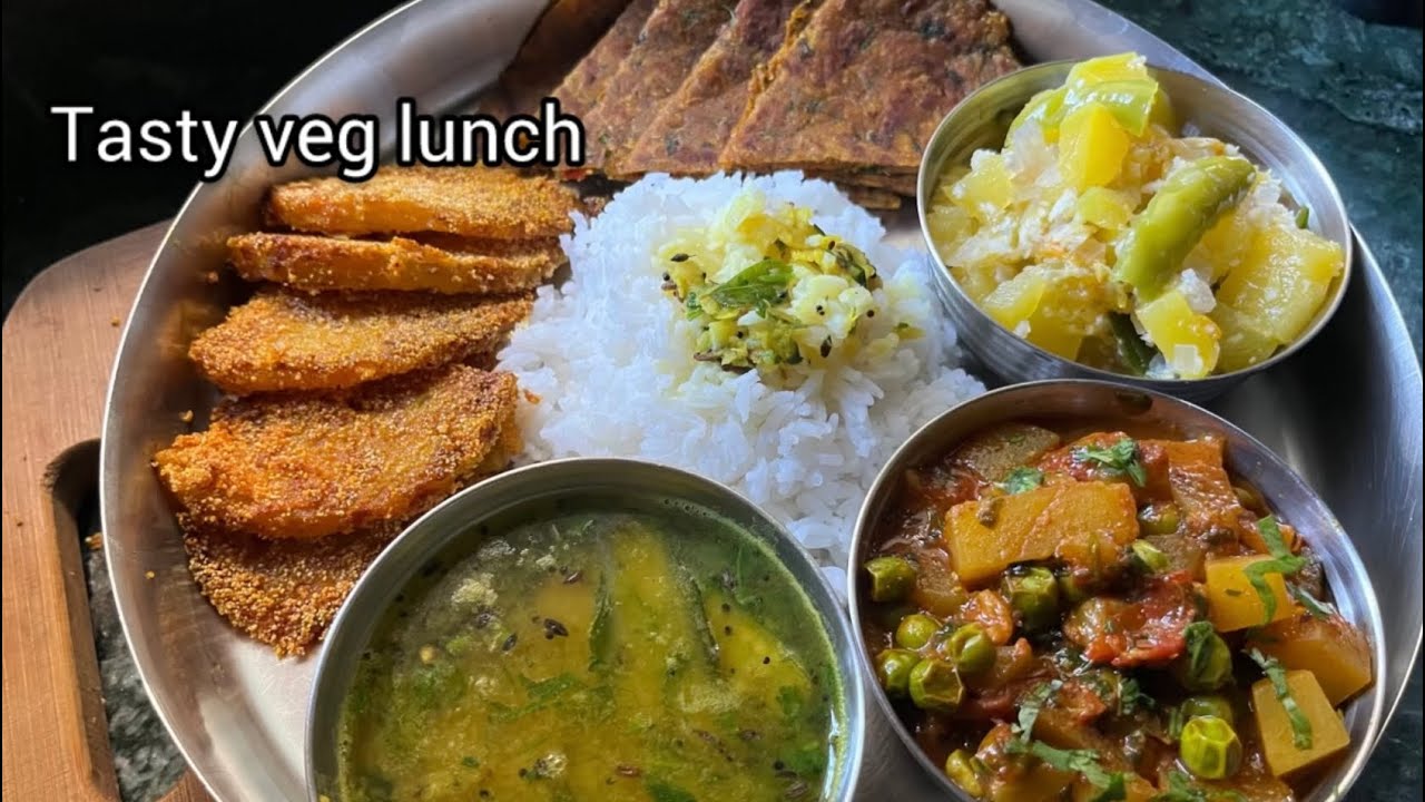 Tasty Veg lunch thali recipe #vegrecipe #veglunch 