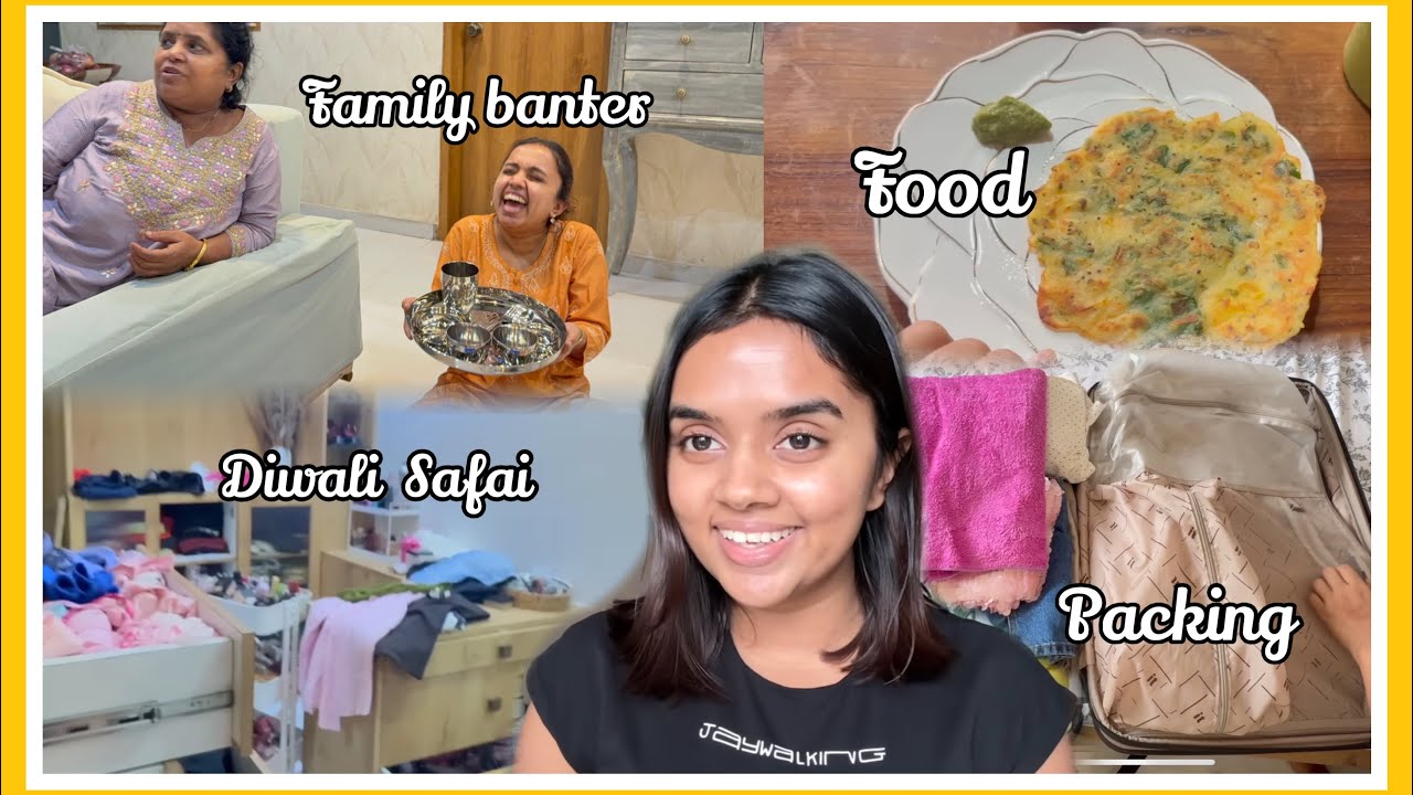 Diwali ki Safai & Packing for my Next International Trip | crazy J vlog💕