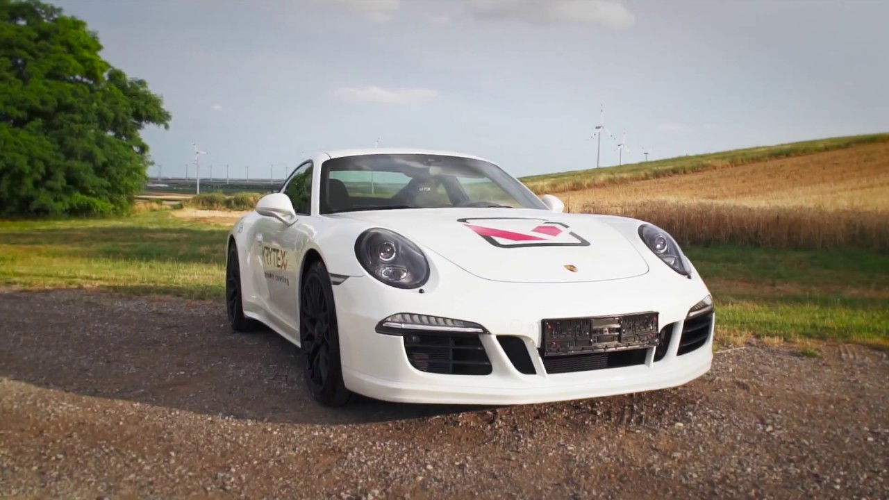 KRYTEX ceramic coatings promo with Porsche