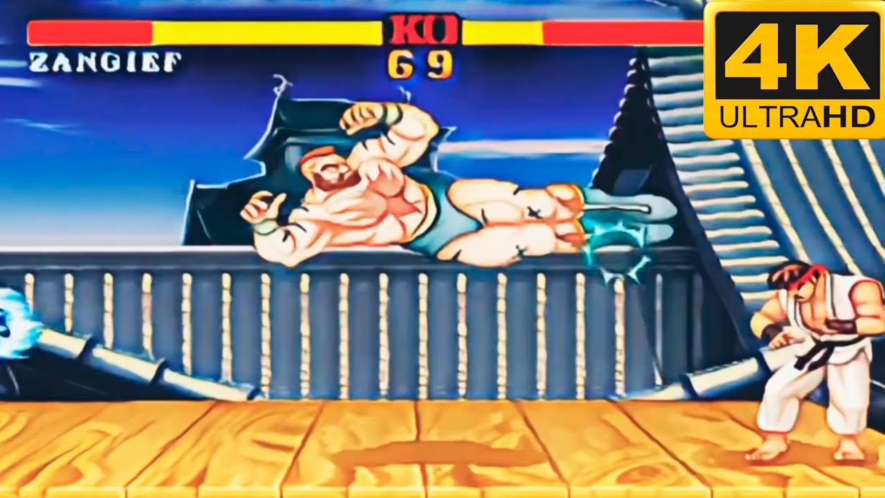 Street Fighter II - Zangief (Hardest / Arcade / 1992) 4K 60 FPS