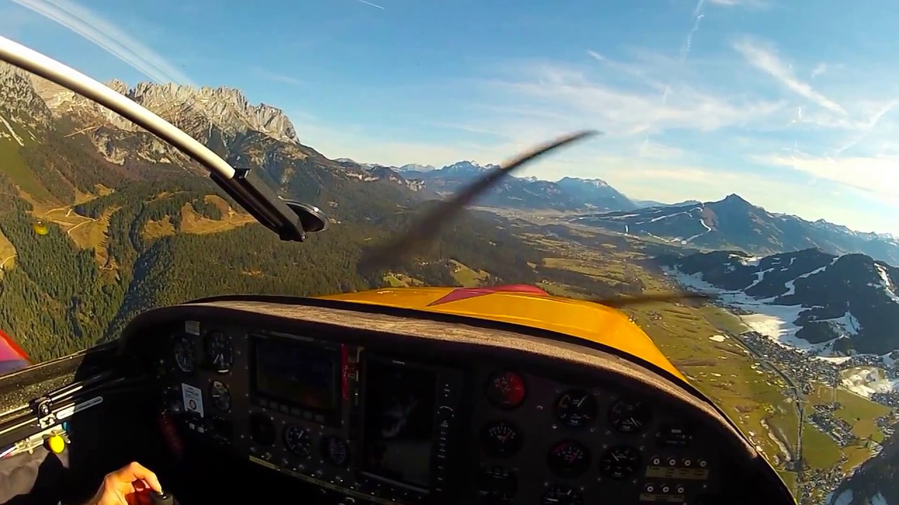 Kompletter Anflug aus Richtung Zugspitze, nach St.Johann/Tirol ca. ab Achensee.