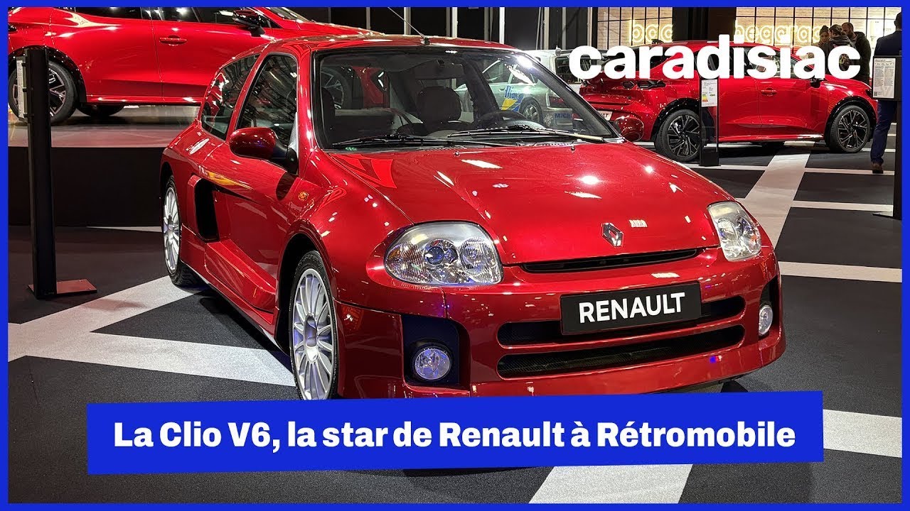 La Clio V6 est la vedette du stand Renault &agrave; R&eacute;tromobile