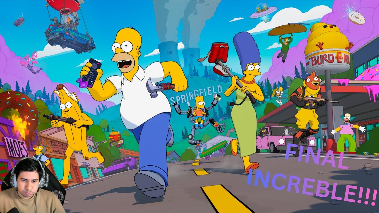 MI MEJOR PARTIDA EN FORTNITE x The Simpsons!!!- (FINAL INCREIBLE)🔥🔥