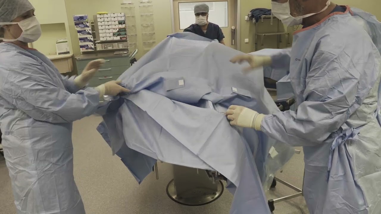 Craniotomy Drape with Pouch – Neurosurgical Draping Guide