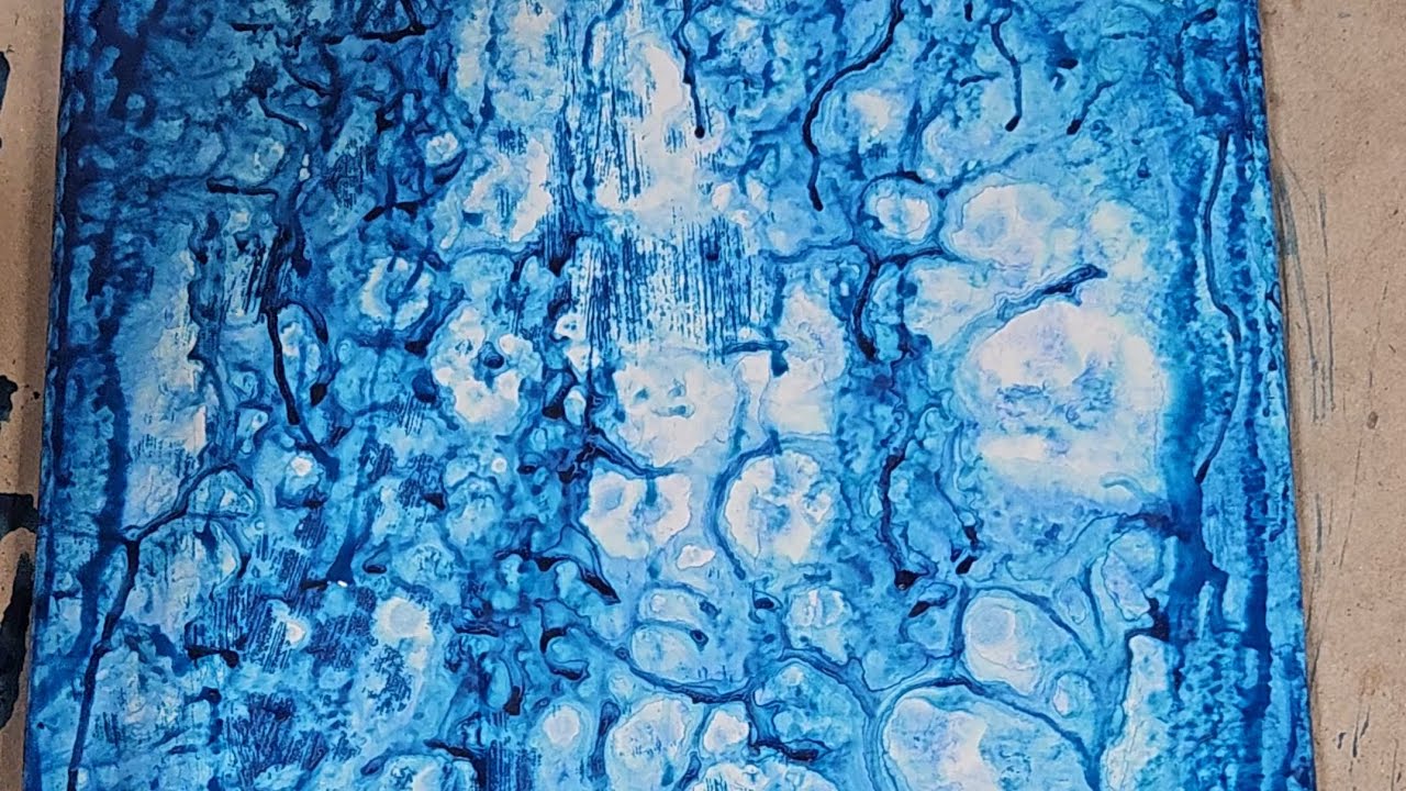 How to make acrylic paint look like alcohol ink  with isopropyl alcohol.