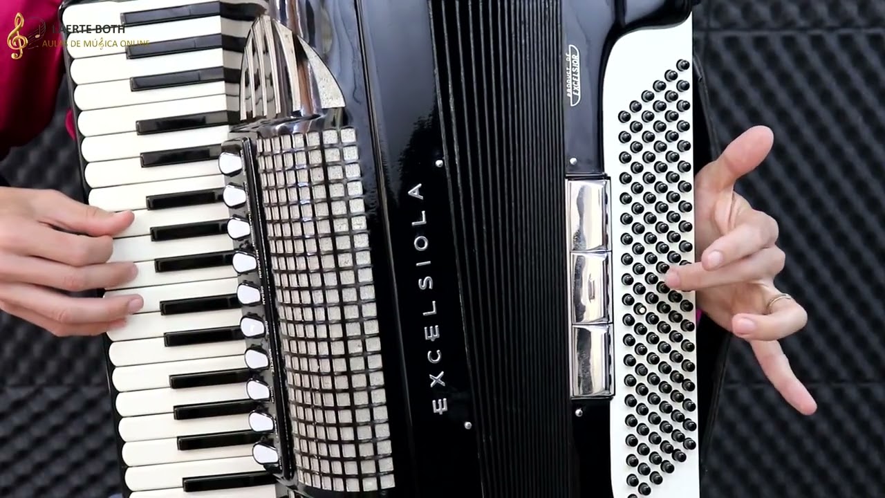 Vídeo Aula de Acordeon   MÉRICA MÉRICA Para Iniciantes