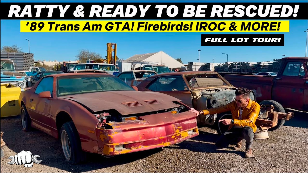 RATTY & READY TO BE RESTORED! 1989 Pontiac Trans Am GTA, Firebirds, IROC & MORE!