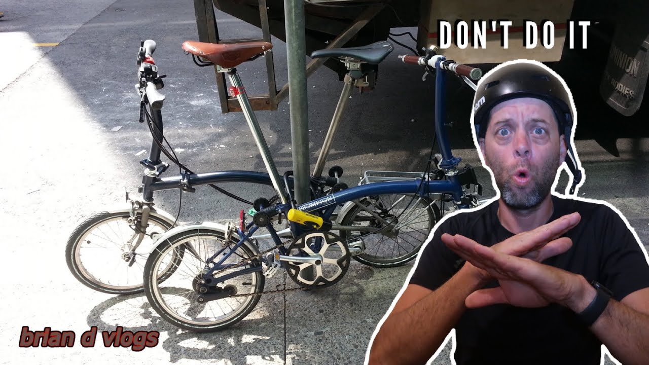 Why I would never lock my Brompton up outside.   (part 1)