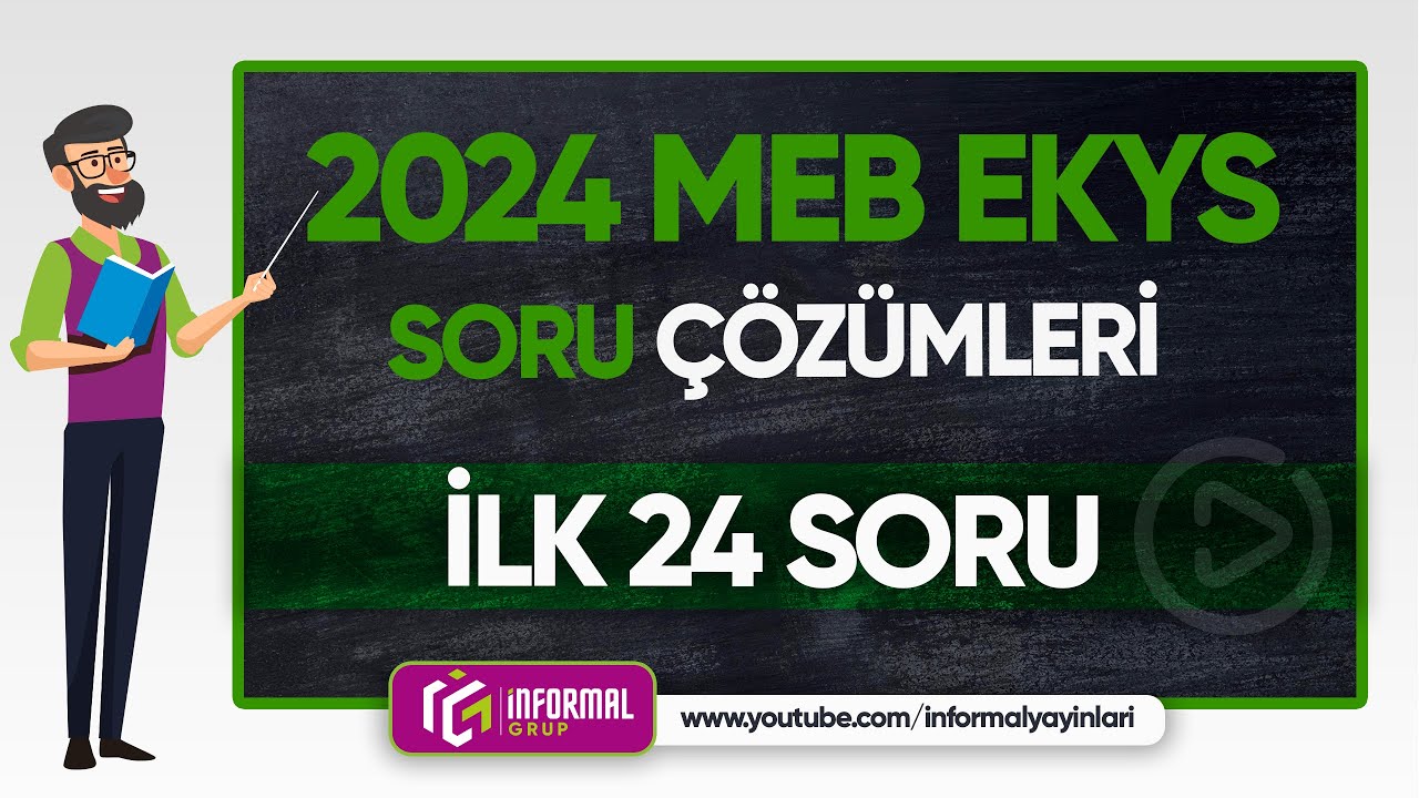 MEB EKYS 2024 Soruları ve Çözümleri  İlK 24 Soru