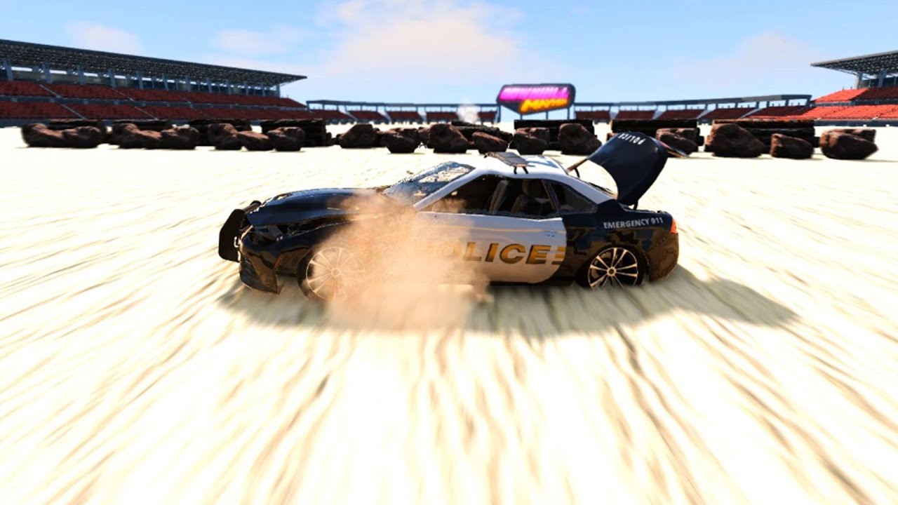 Extreme Speed Crash Test: Police Car Pushed to the Limit - BeamNG.drive #2