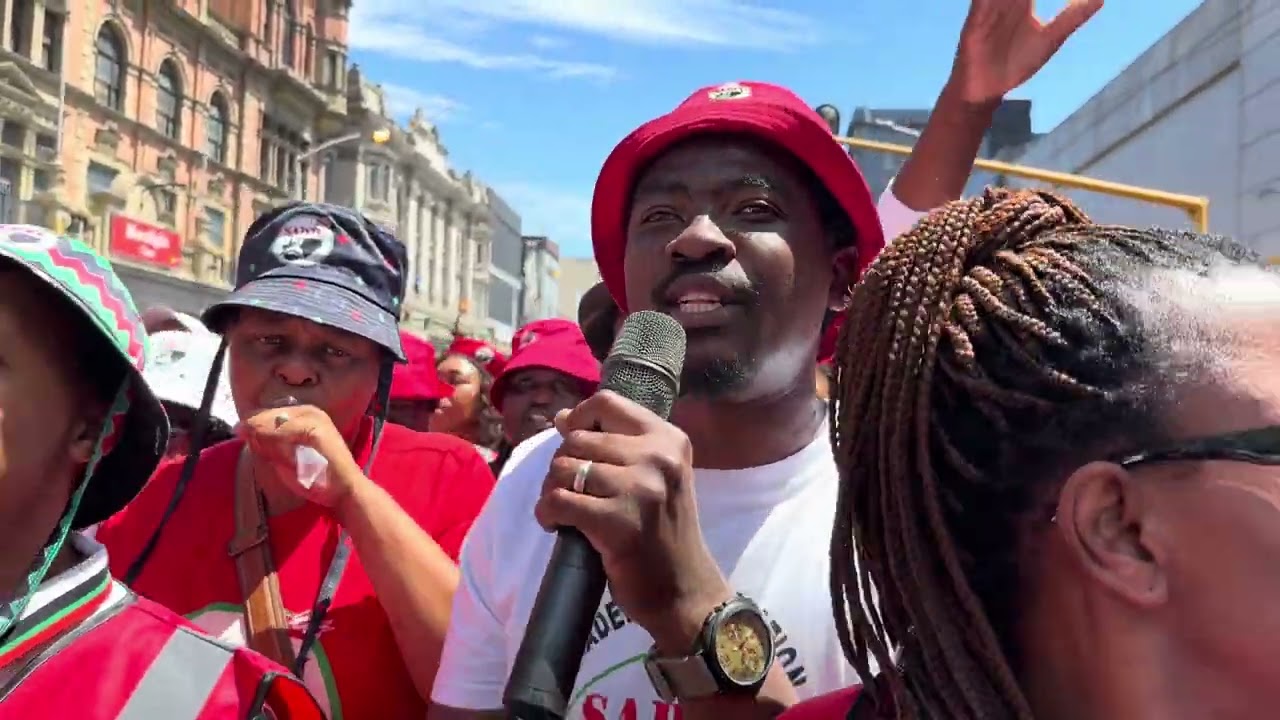 Thula Mntanami , Vele Mina Mama & Uphi umqashi Song by SADTU at the SADTU Provincial March