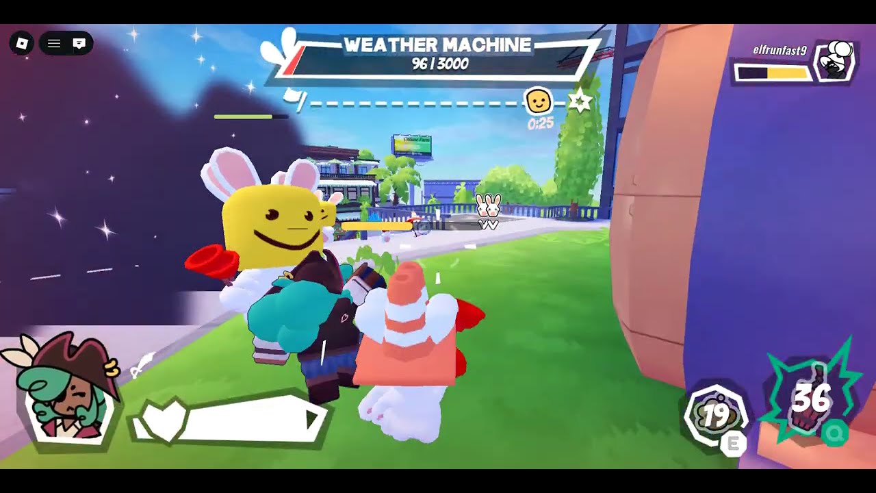 Playing this new game[Forsaken]rabbids takeover.