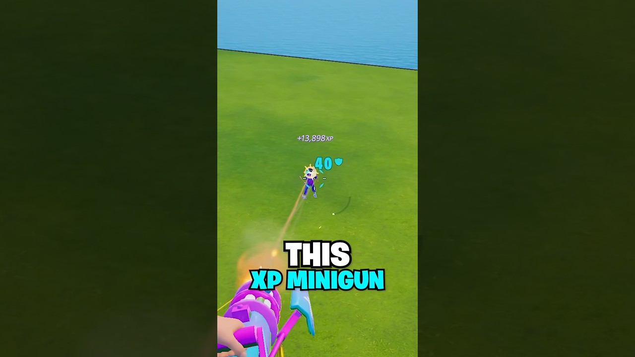 Secret XP Minigun in 1v1 Rivals 😱 #fortnite