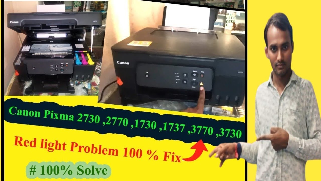 Canon printer G2730 Error red light solution#How to canon g2730 red light problem#how  canon sarvice