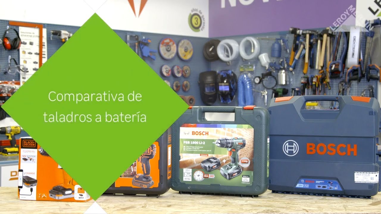 Comparativa de taladros a batería - LEROY MERLIN