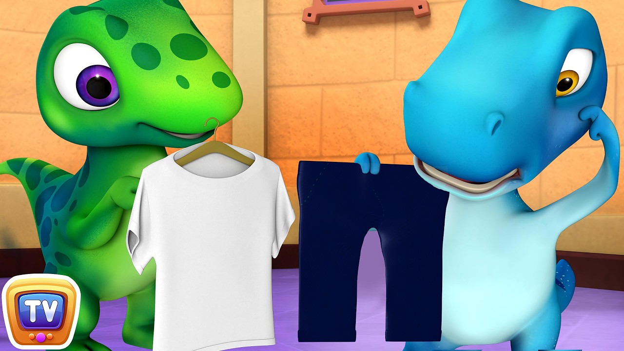 This Is The Way We Get Dressed with Jumblikans Dinosaurs - ChuChuTV Toddler Learning Videos