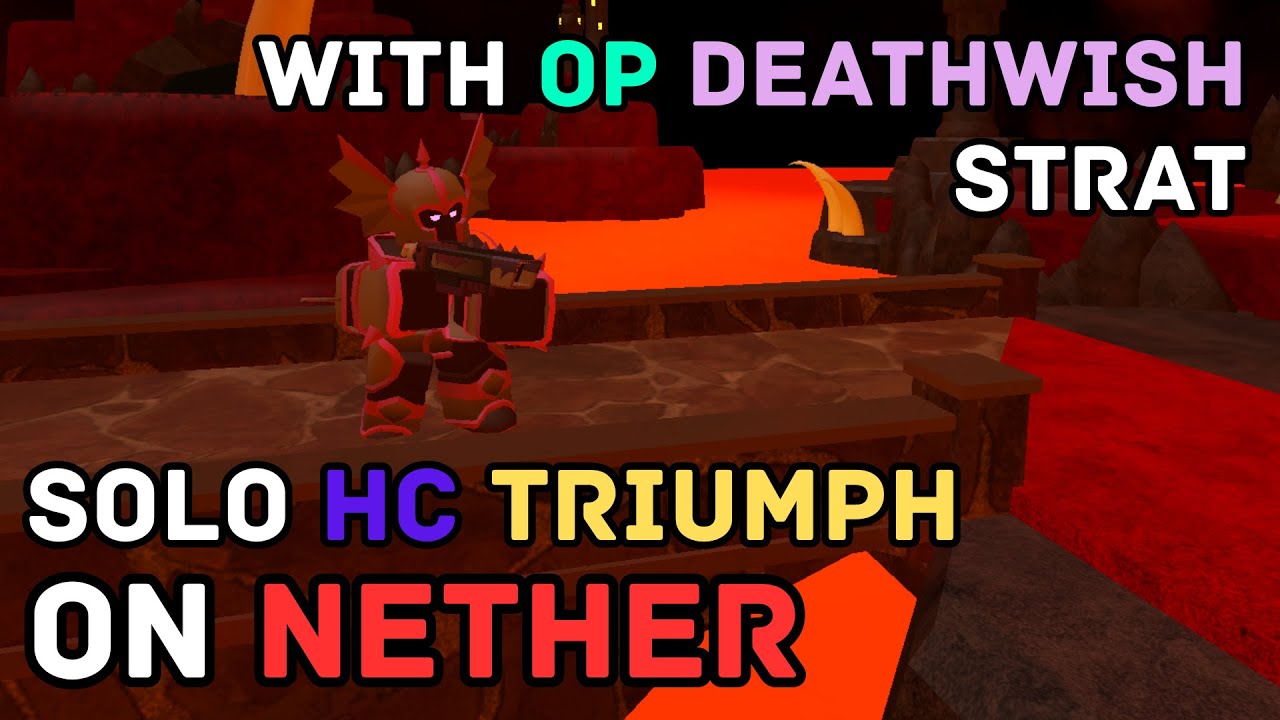 Solo Hardcore Triumph on NETHER wth OP DeathWish Strat | TDS