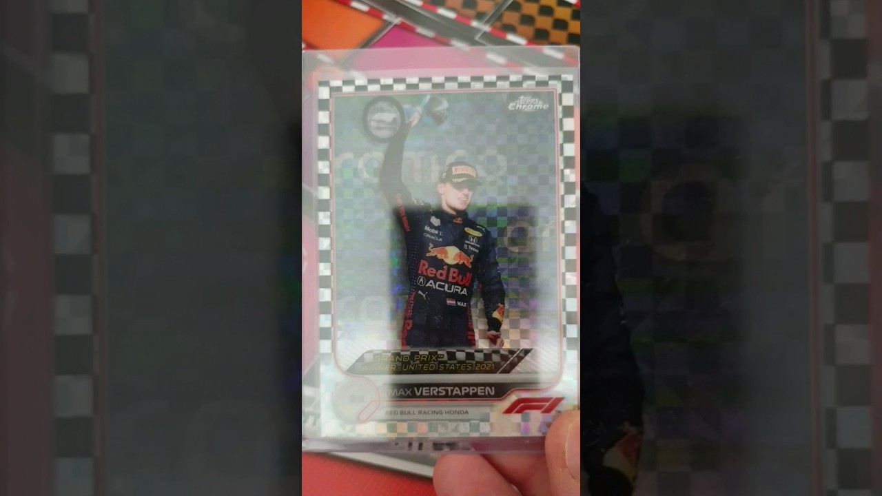 MAX VERSTAPPEN - TOPPS CHROME F1 - REFRACTOR FINISH LINE WAVE 2022