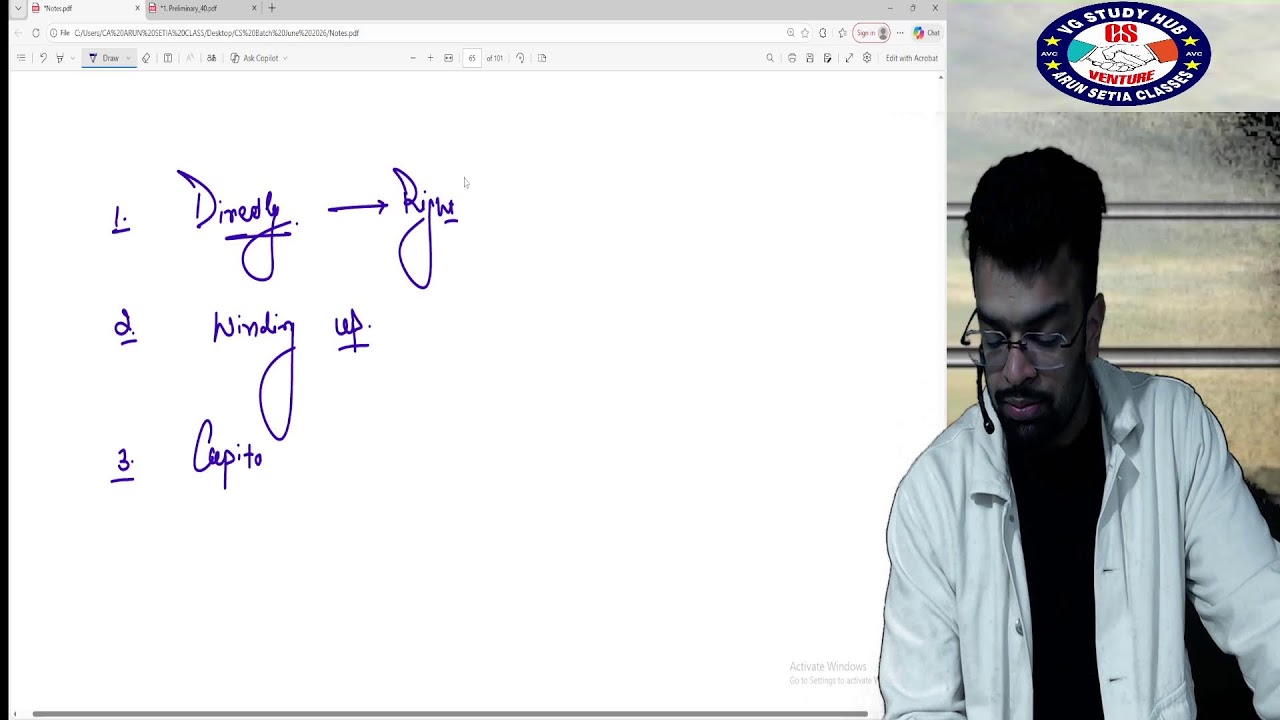 🔴Company Laws   with Harsh Gupta  Sir  🔴|   Class - 7🔴 June/Dec 2026📕 | 