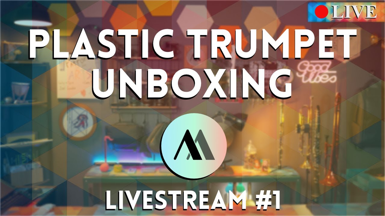Plastic Trumpet Unboxing and First Livestream! Tromba Trumpet