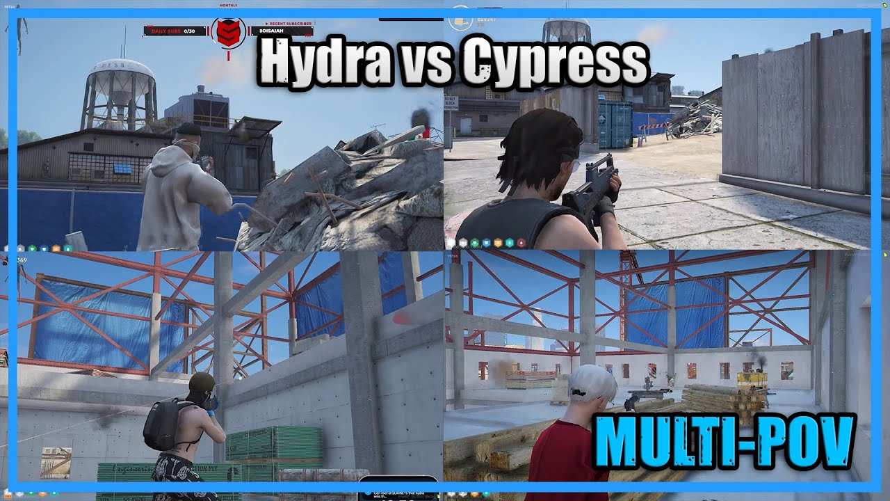 Hydra Pushed Cypress at Blarneys & Got Wiped (Noise Warning at the End)| Nopixel GTARP
